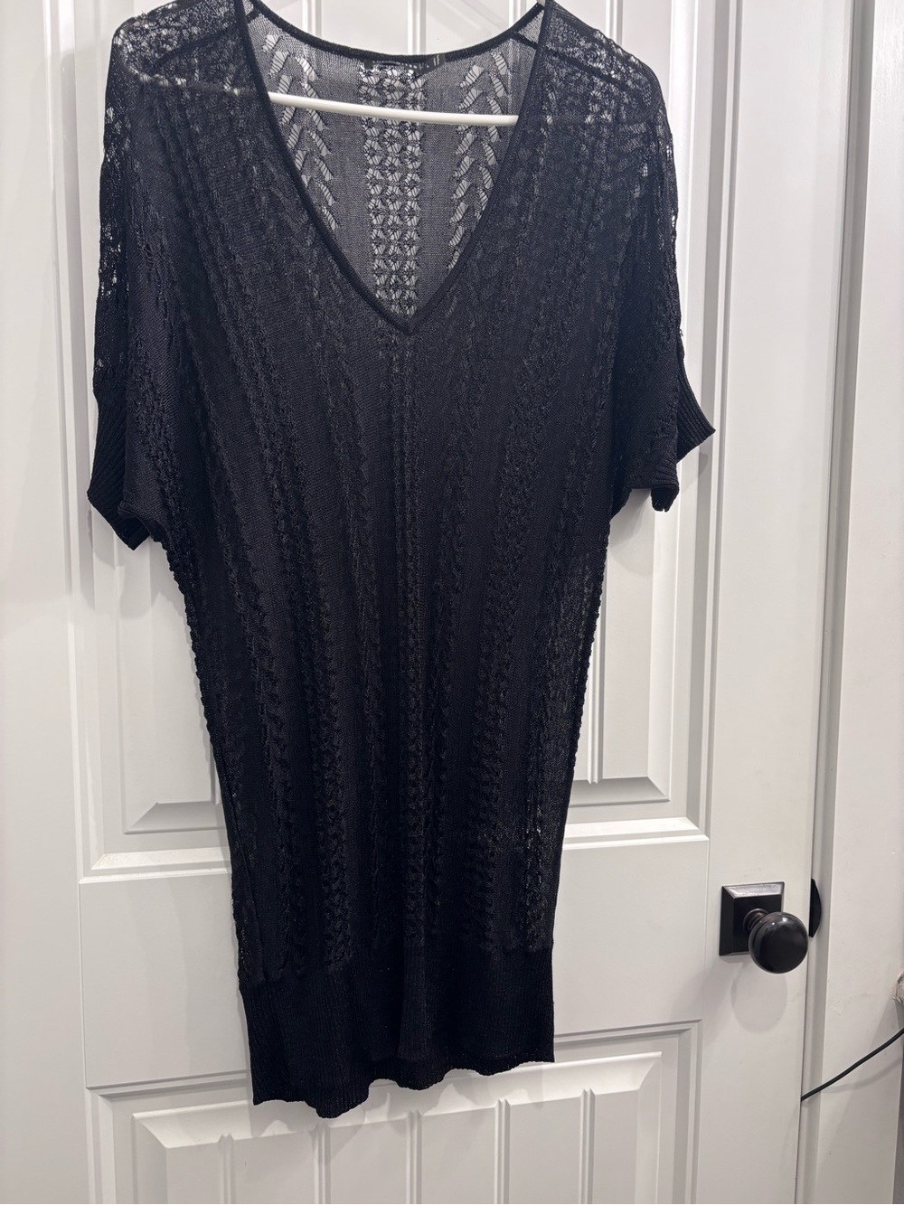 The Limited Black Crochet Blouse